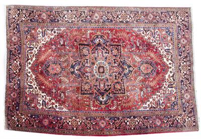 Lot 249 - A MODERN ORIENTAL RED GROUND RUG