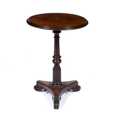 Lot 267 - A ROSEWOOD WINE TABLE