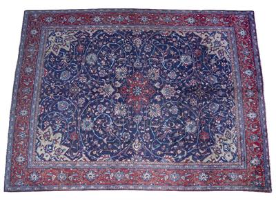 Lot 288 - A MAHALAT BLUE GROUND CARPET