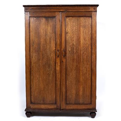 Lot 295 - A HARDWOOD CUPBOARD