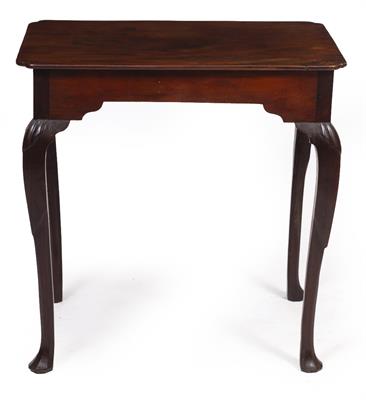 Lot 319 - AN 18TH CENTURY IRISH MAHOGANY RECTANGULAR OCCASIONAL TABLE