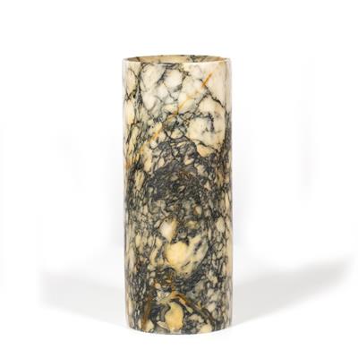 Lot 369 - A TURNED MARBLE CYLINDRICAL VASE