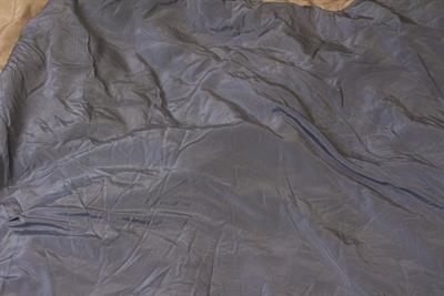 Lot 383 - A PAIR OF CREAM INTERLINED WATER SILK CURTAINS