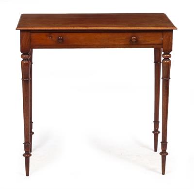 Lot 389 - A 19TH CENTURY MAHOGANY SIDE TABLE