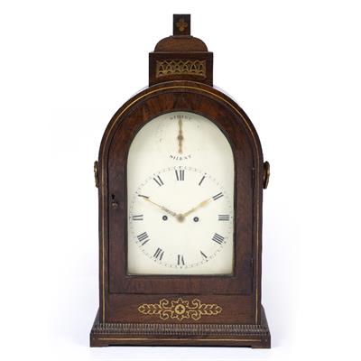 Lot 399 - A WILLIAM IV ROSEWOOD TABLE CLOCK