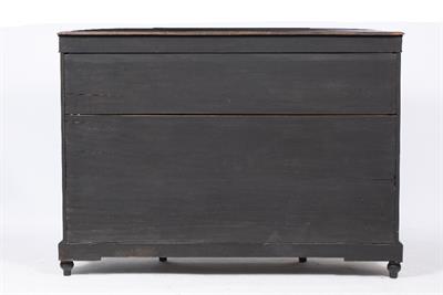 Lot 423 - A VICTORIAN EBONISED CREDENZA OR SIDE CABINET