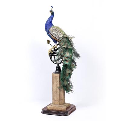 Lot 452 - A CONTEMPORARY PAINTED CAST RESIN AND METAL WORK SCULPTURE