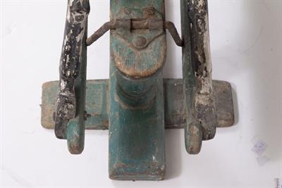 Lot 467 - A LATE 19TH / EARLY 20TH CENTURY PAINTED AND CARVED WOODEN ROCKING HORSE