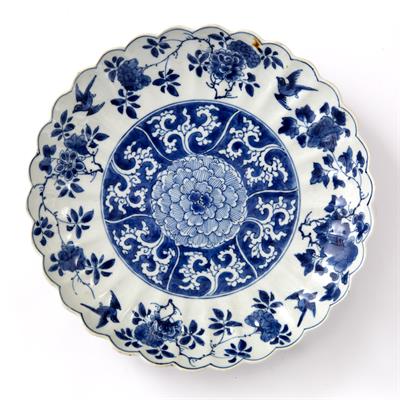 Lot 20 - Blue and white dish