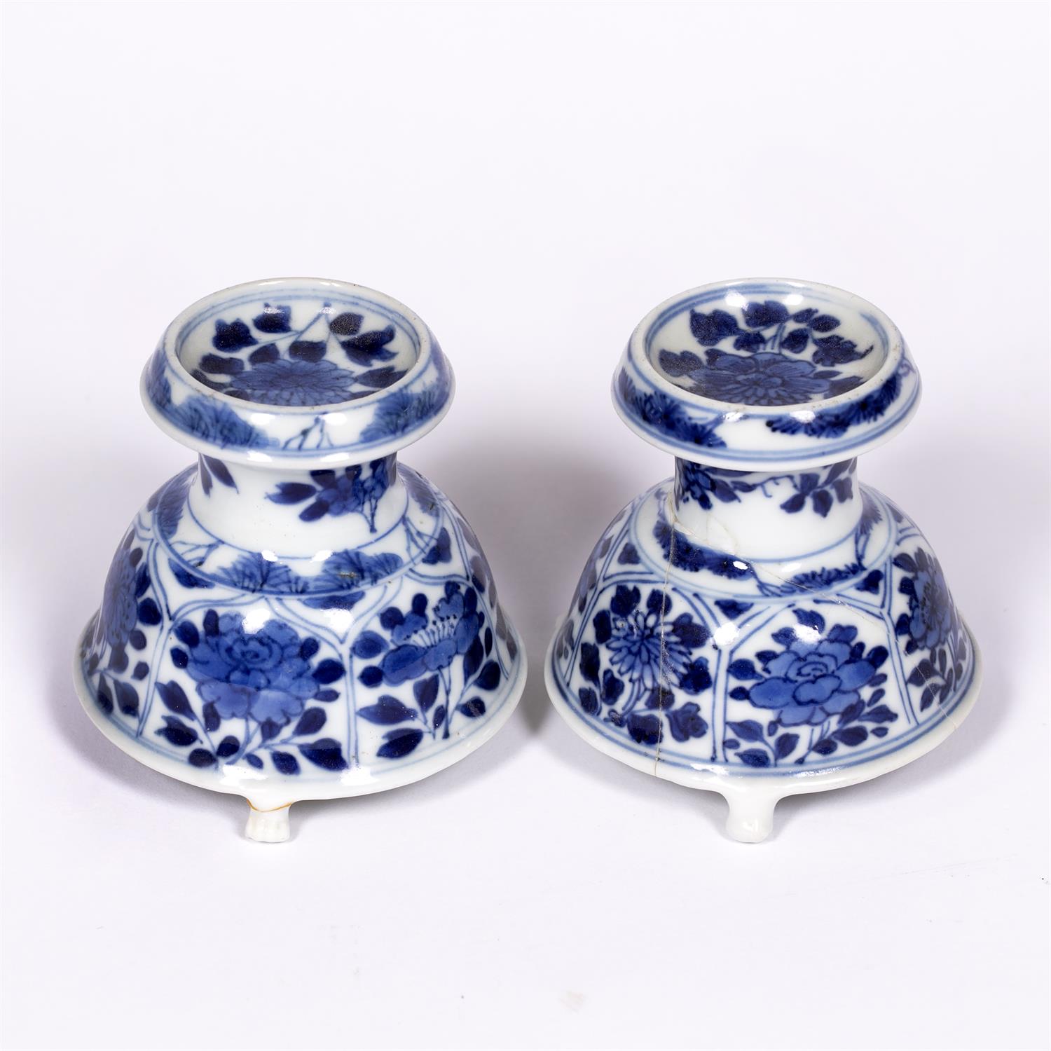 Lot 36 - Pair of porcelain salt cellars