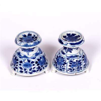 Lot 36 - Pair of porcelain salt cellars