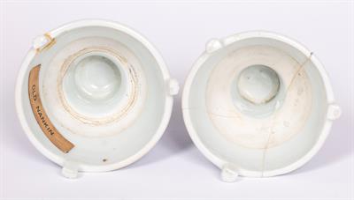 Lot 36 - Pair of porcelain salt cellars