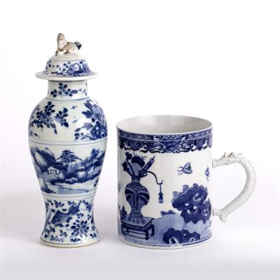 Lot 47 - Blue and white vase