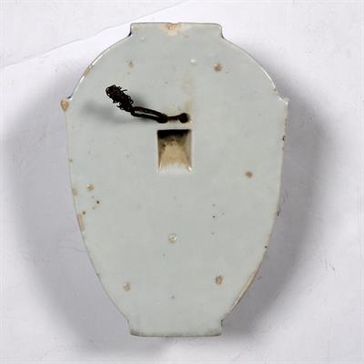 Lot 59 - Blue and white porcelain wall pocket