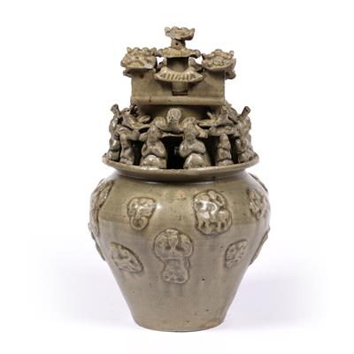 Lot 90 - Yueyao funerary jar