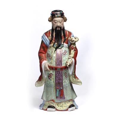 Lot 162 - Famille rose figure of a Mandarin official