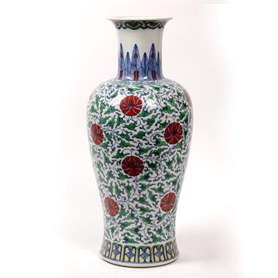 Lot 187 - Polychrome vase