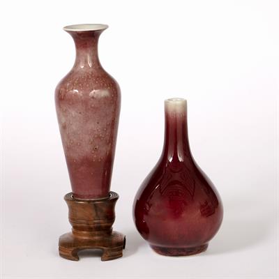 Lot 199 - Sang de boeuf small bottle vase