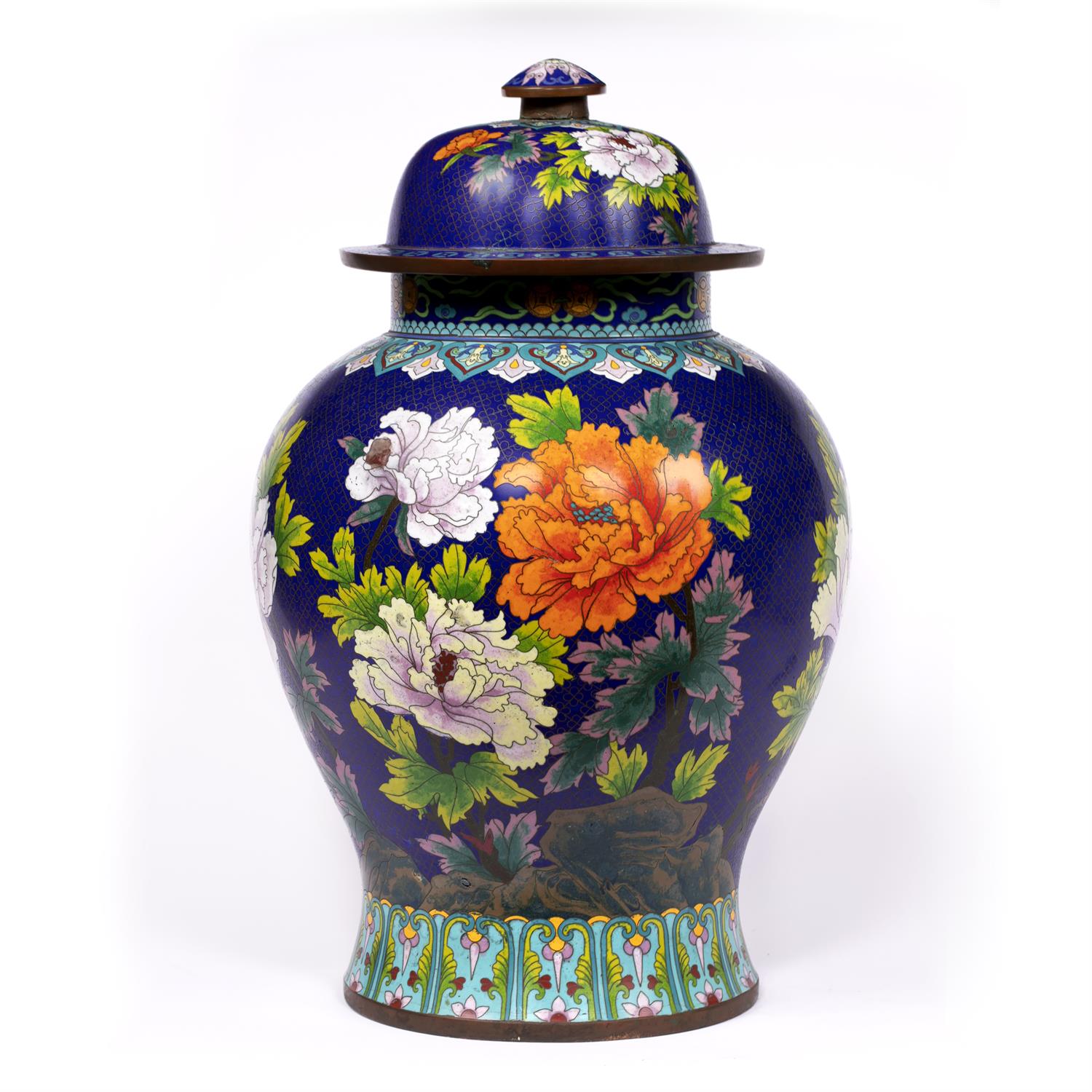 Lot 231 - Cloisonne vase and cover