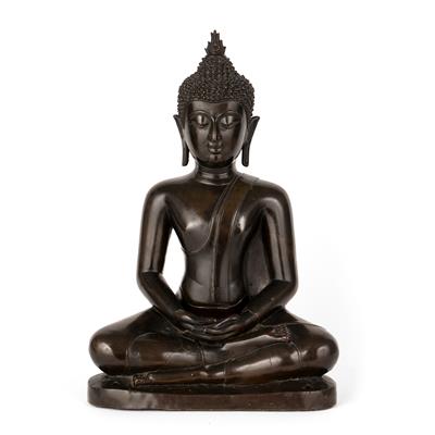 Lot 287 - Bronze figure of Buddha Shakyamuni