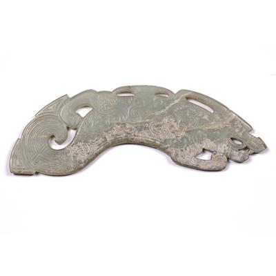 Lot 330 - Archaic style jade carving