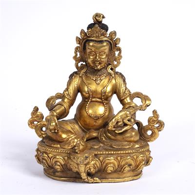 Lot 345 - Gilt bronze figure of Amitayus