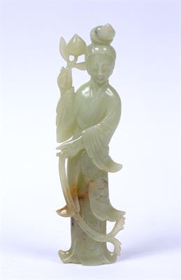 Lot 348 - Jade figure of Guanyin