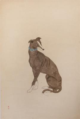 Lot 354 - Study of a hound