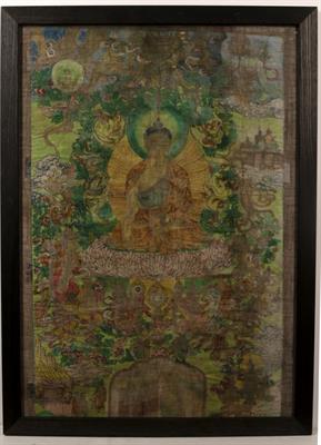 Lot 402 - Thangka of Buddha Shakyamuni