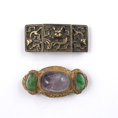 Lot 425 - Two belt buckles