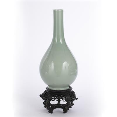 Lot 437 - Monochrome bottle vase