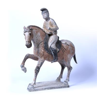 Lot 444 - Ceramic horse and rider