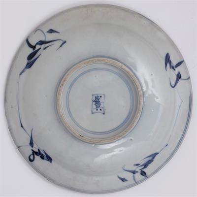 Lot 449 - Blue and white dish