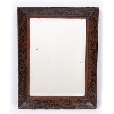 Lot 454 - Metal work mirror