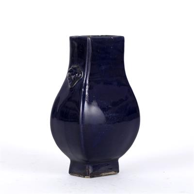 Lot 490 - Miniature monochrome Hu form vase