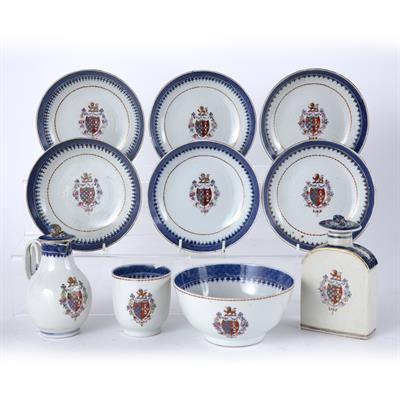 Lot 514 - Group of Armorial export porcelain