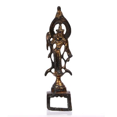 Lot 527 - Gilt metal model Bodhisattva