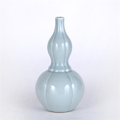 Lot 533 - Celadon double gourd vase