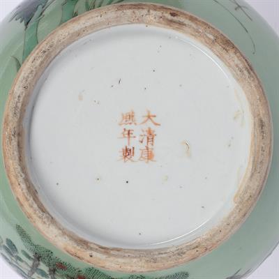 Lot 567 - Canton celadon vase
