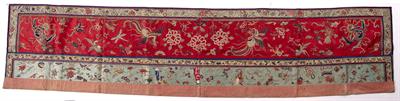 Lot 577 - Silk embroidered banner