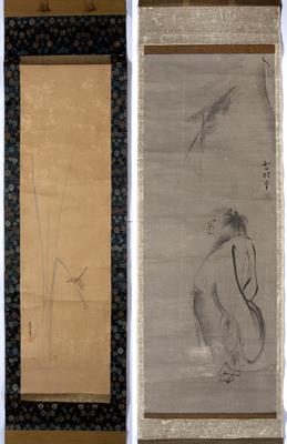 Lot 711 - Two scroll paintings