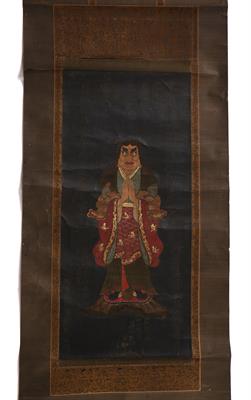 Lot 714 - Painted scroll