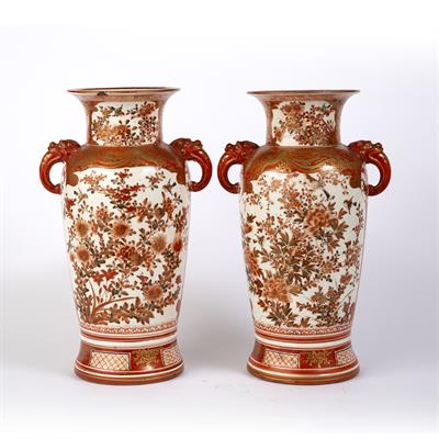 Lot 761 - Pair of Kutani vases