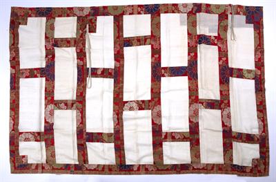 Lot 809 - Silk brocade Kesa Buddhist priest's vestment