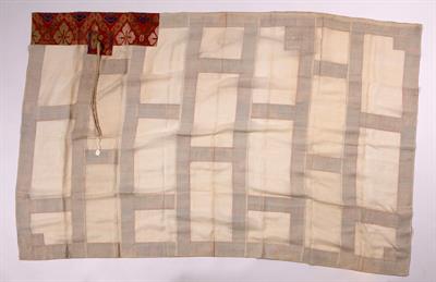 Lot 809 - Silk brocade Kesa Buddhist priest's vestment