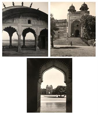 Lot 865 - Group of three early photos of Indian temples