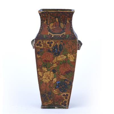 Lot 870 - Persian lacquer vase