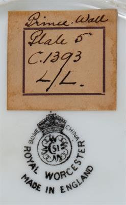 Lot 872 - Three Royal Worcester specimen plates