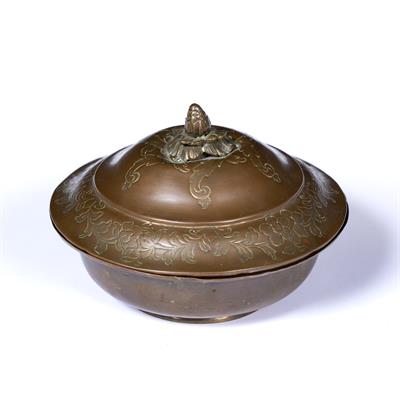 Lot 877 - Tombak bowl and cover