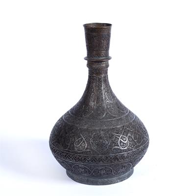 Lot 883 - Timurid or Safavid tinned copper flask